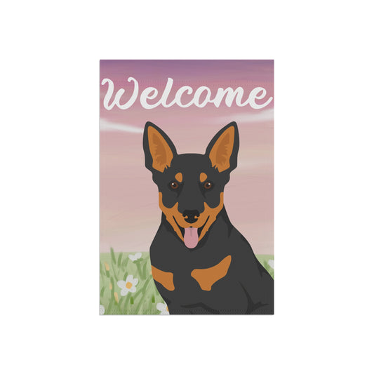 Lancashire Heeler Dog Welcome Garden Flag