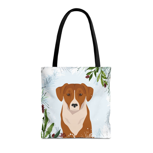 Austrian Pinscher Dog Christmas Holiday Tote Bag 16x16