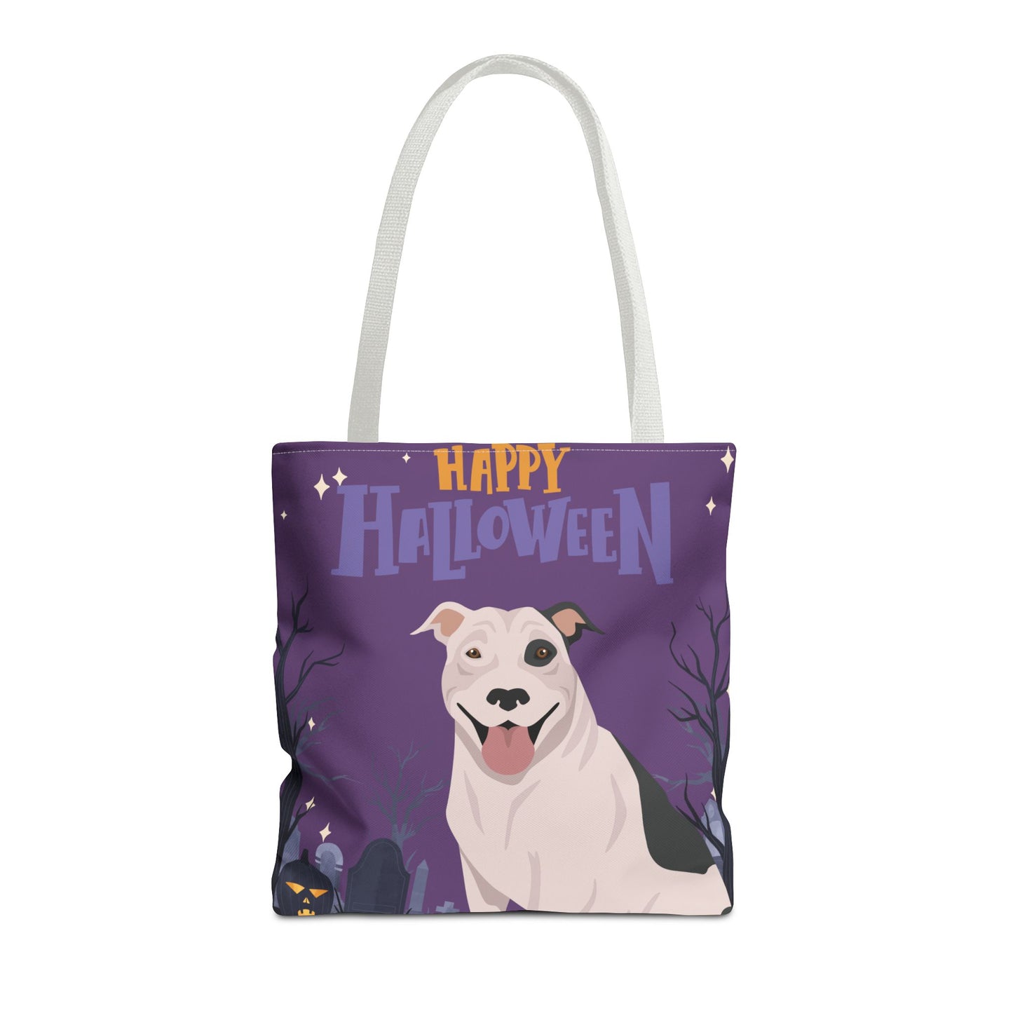 Pit Bull Dog Happy Halloween Tote Bag 16x16