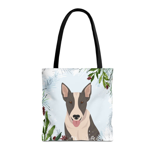 Bull Terrier Dog Christmas Holiday Tote Bag 16x16