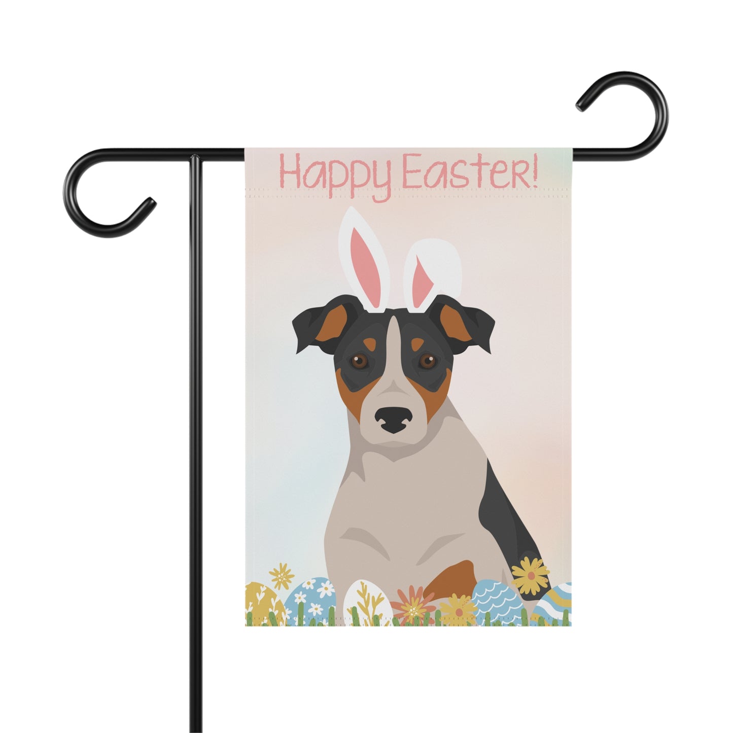 Parson Russell Terrier Dog Happy Easter Garden Flag