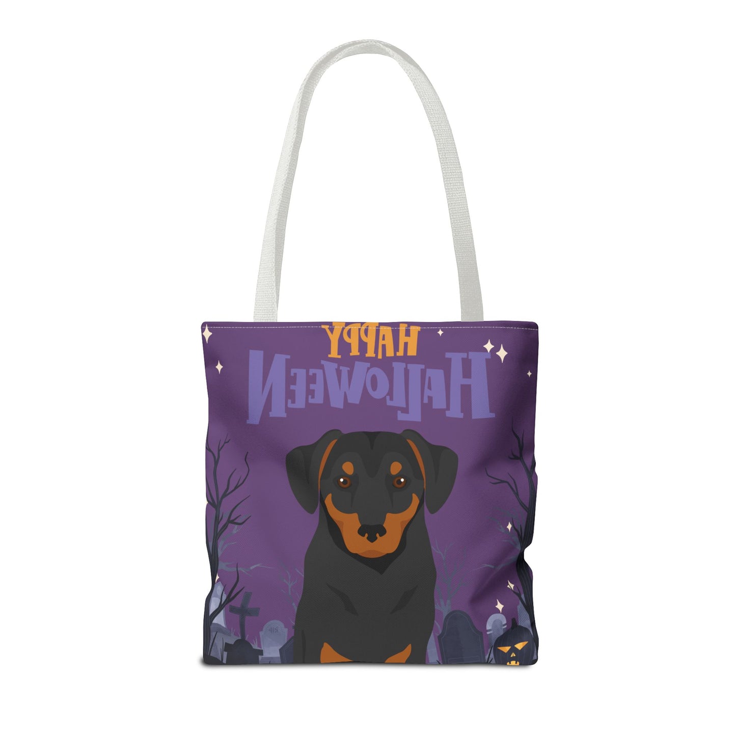 Austrian Pinscher Dog Happy Halloween Tote Bag 16x16