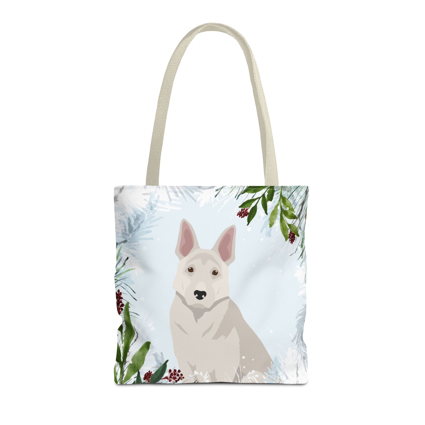 German Shepherd Dog Christmas Holiday Tote Bag 16x16