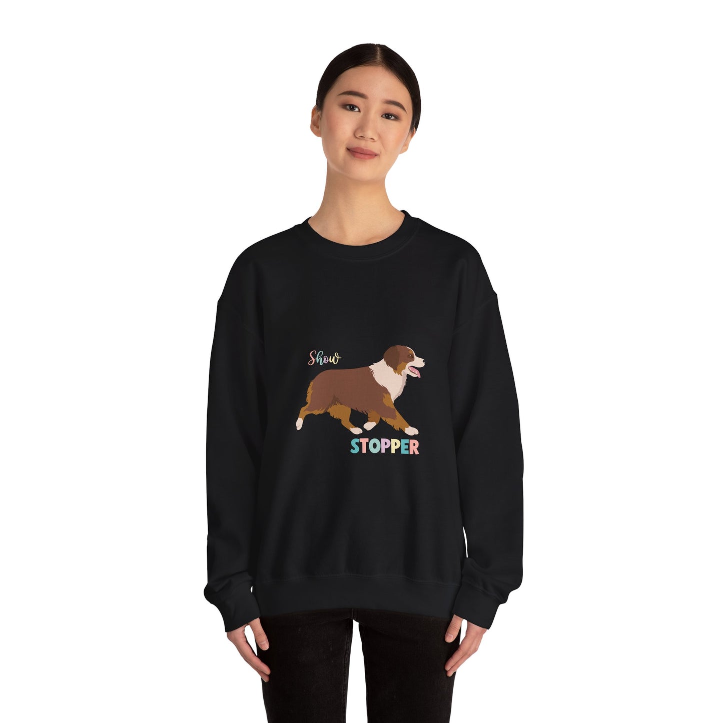 Miniature American Shepherd Dog Dog Unisex Heavy Blend Crewneck Sweatshirt