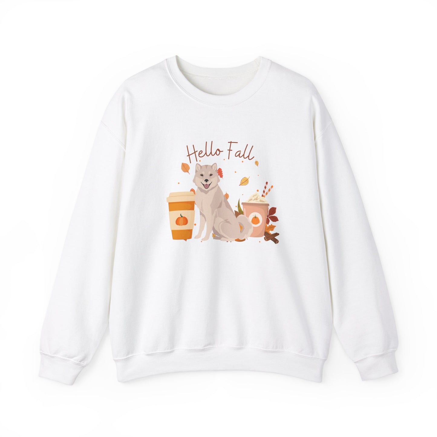 Hokkaido Dog Fall Halloween Unisex Heavy Blend Crewneck Sweatshirt