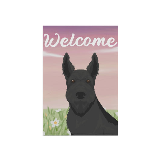 Scottish Terrier Dog Welcome Garden Flag