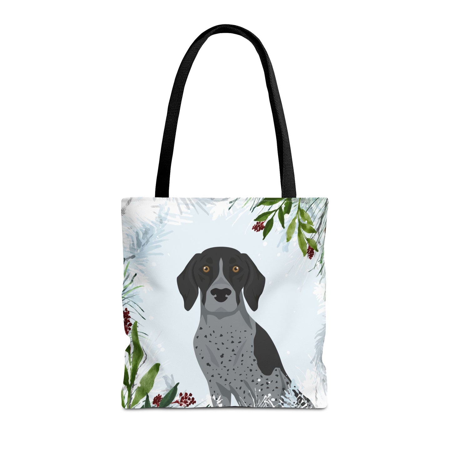 German Shorthaired Pointer Dog Christmas Holiday Tote Bag 16x16