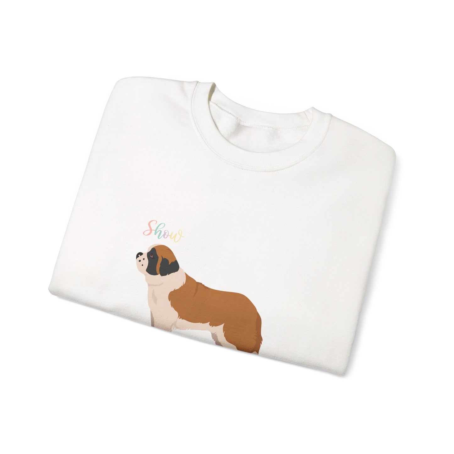 St Bernard Dog Unisex Heavy Blend Crewneck Sweatshirt