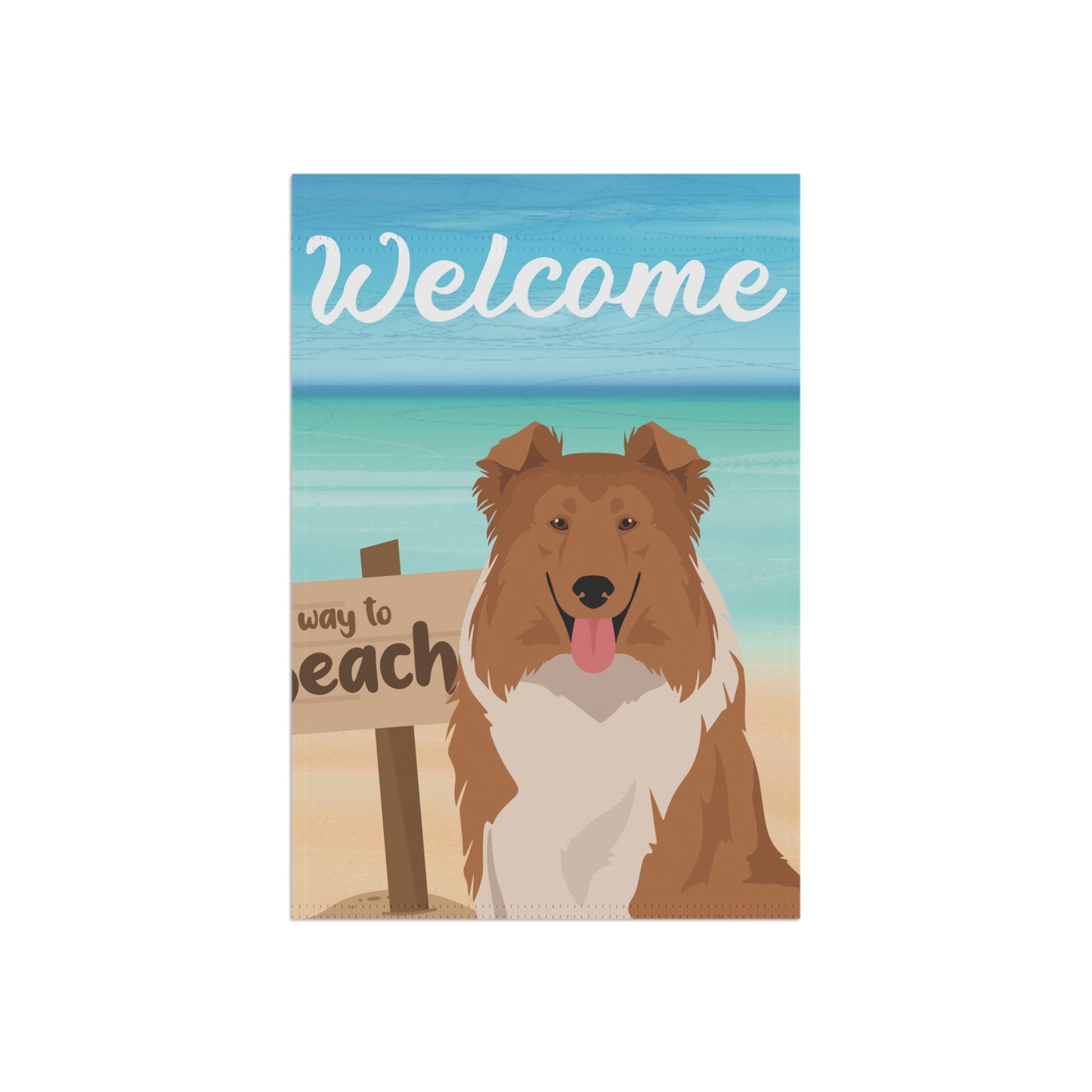 Collie  Dog Garden Flag