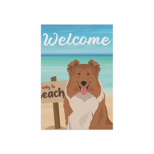 Collie  Dog Garden Flag