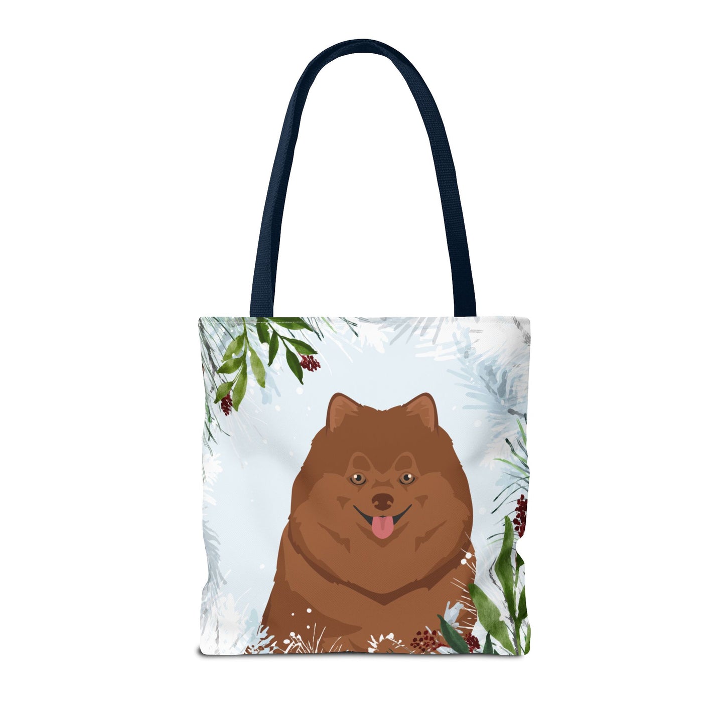 Pomeranian Dog Christmas Holiday Tote Bag 16x16