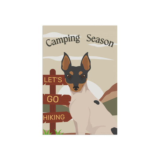 Toy Fox Terrier Dog Camping Garden Flag