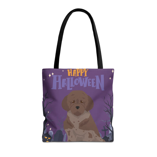 Lagotto Romagnolo Dog Happy Halloween Tote Bag 16x16
