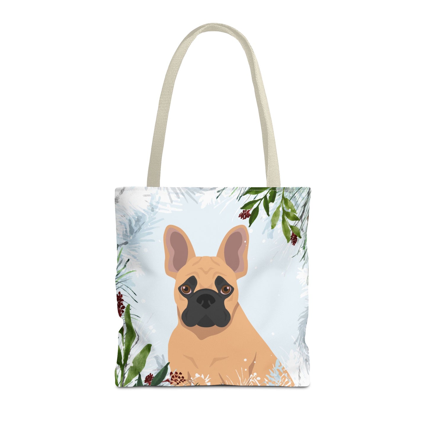 French Bulldog Dog Christmas Holiday Tote Bag 16x16