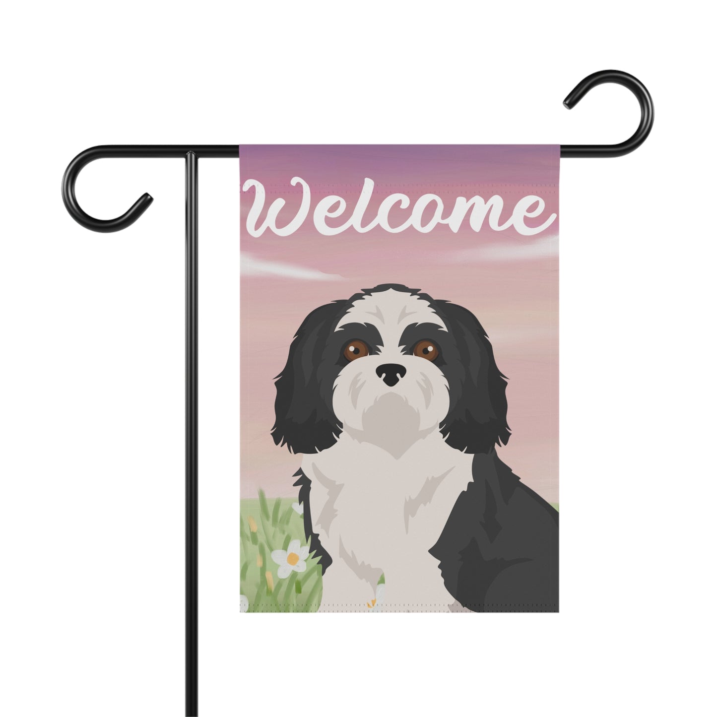 Shih Tzu Dog Welcome Garden Flag