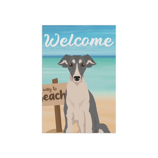 Silken Windhound Dog Garden Flag