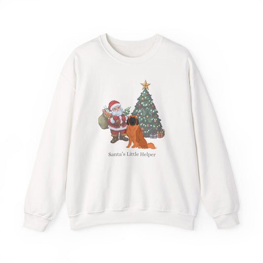 Leonberger Dog Santa's Little Helper Unisex Heavy Blend Crewneck Sweatshirt
