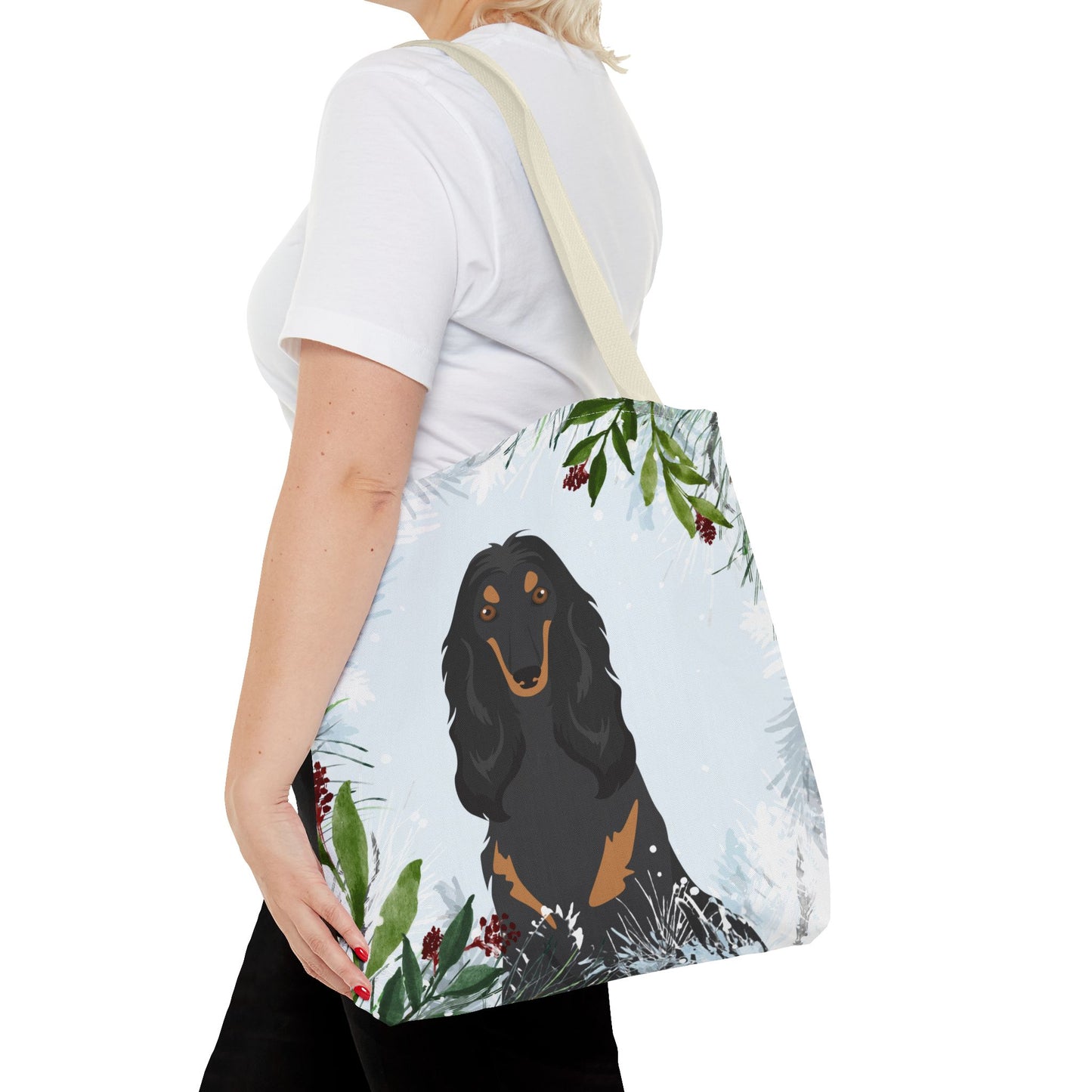 Afghan Hound Dog Christmas Holiday Tote Bag 16x16