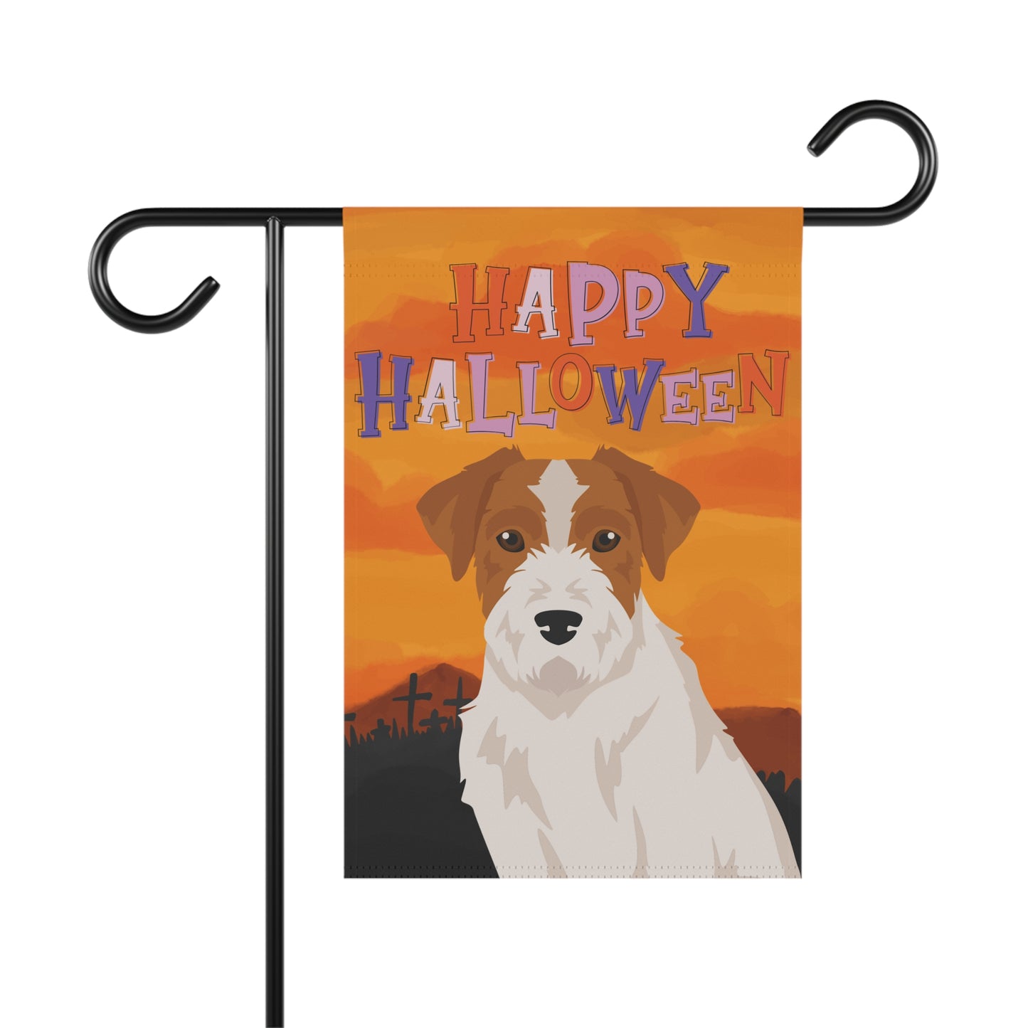 Jack Russell Terrier Dog Halloween Garden Flag
