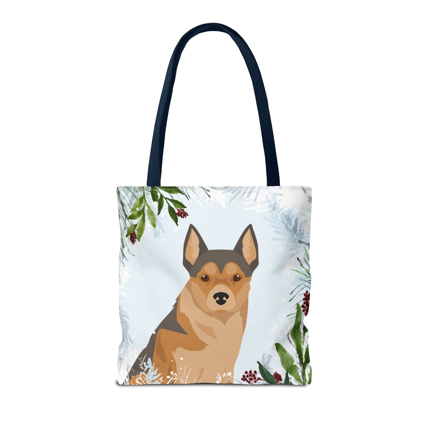 Norwegian Lundehund Dog Christmas Holiday Tote Bag 16x16