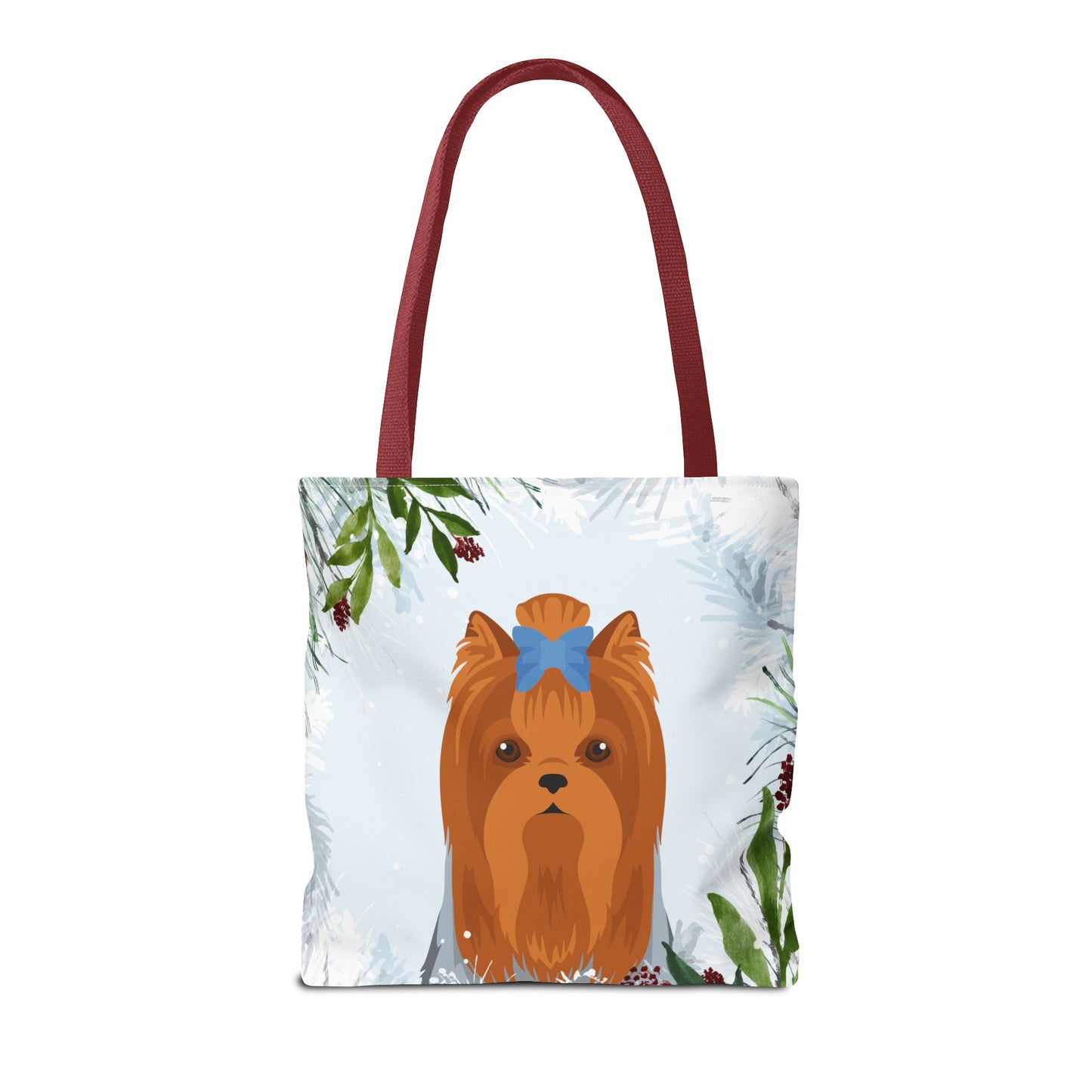 Yorkshire Terrier Dog Christmas Holiday Tote Bag 16x16