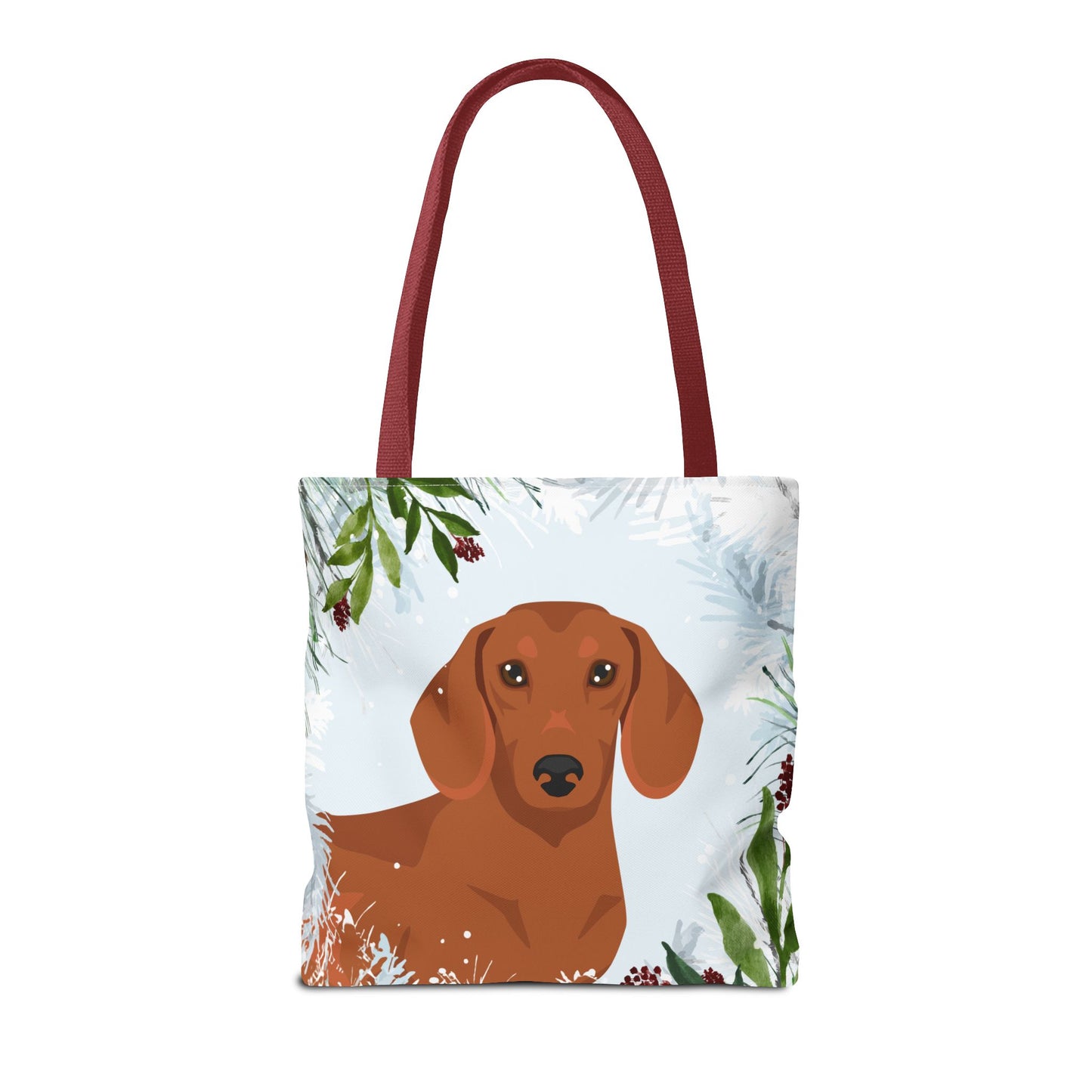 Dachshund Dog Christmas Holiday Tote Bag 16x16