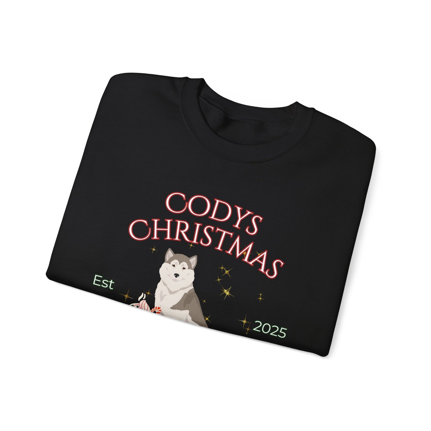 Greenland Dog Dog Christmas Social Club Unisex Heavy Blend Crewneck Sweatshirt Custom Name