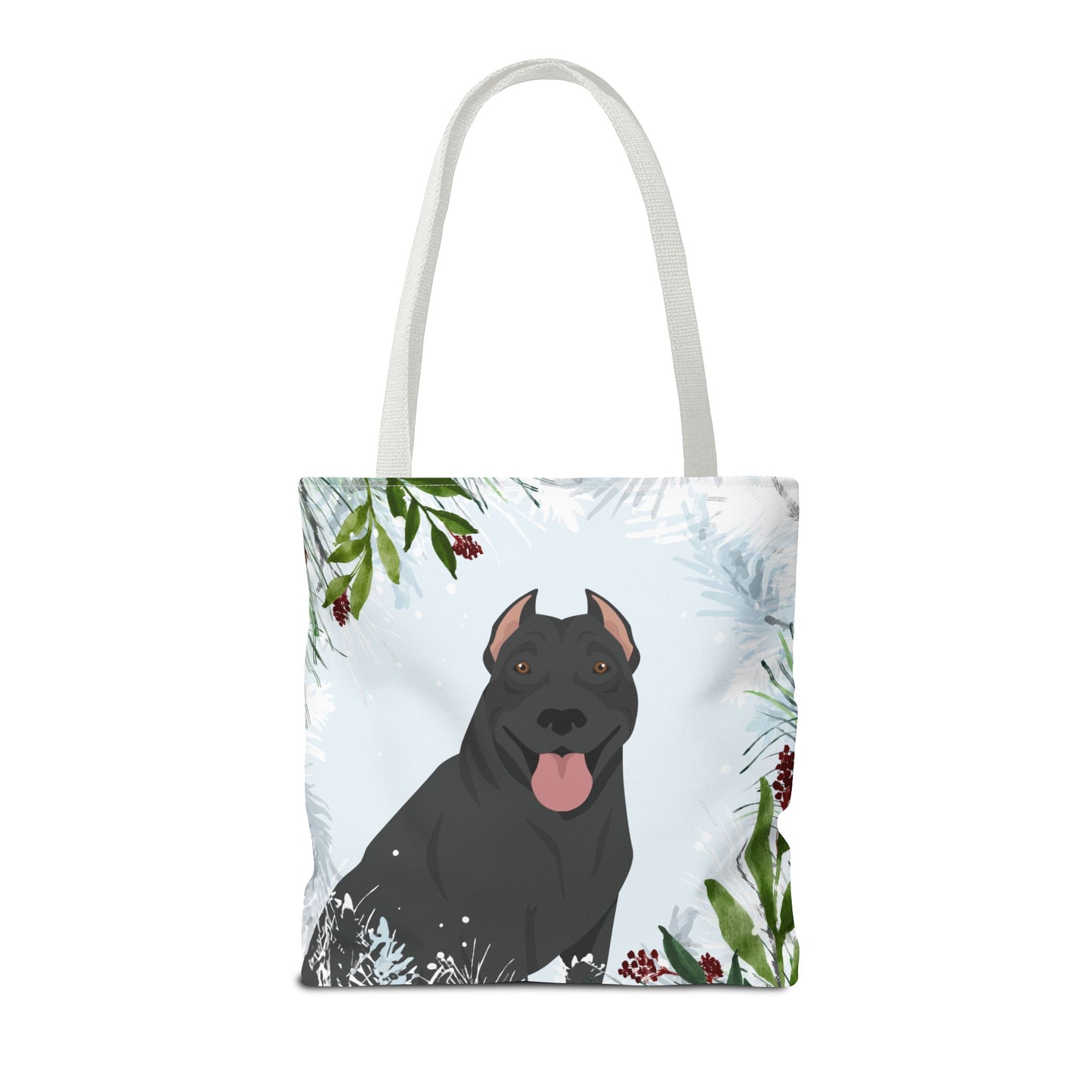 Pit Bull Dog Christmas Holiday Tote Bag 16x16