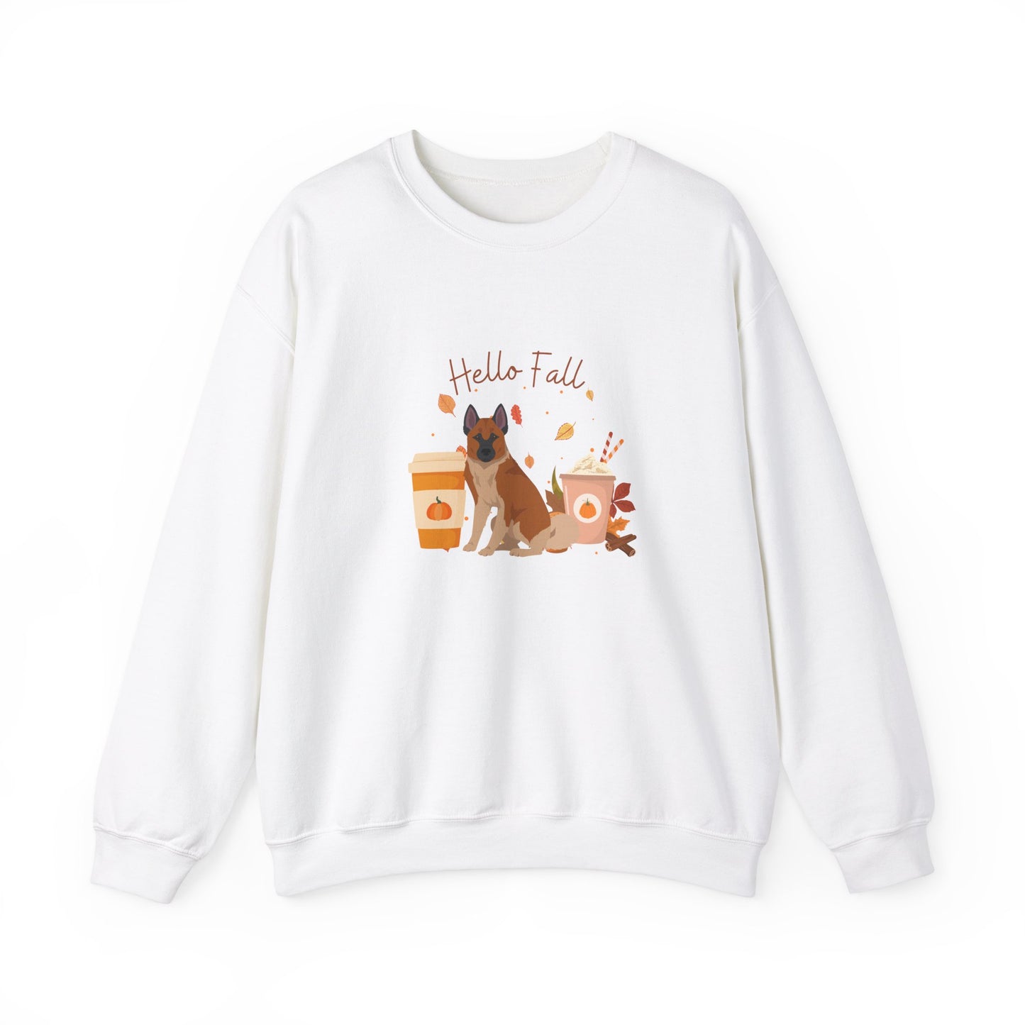 Hallefors Elkhound Dog Fall Unisex Heavy Blend Crewneck Sweatshirt