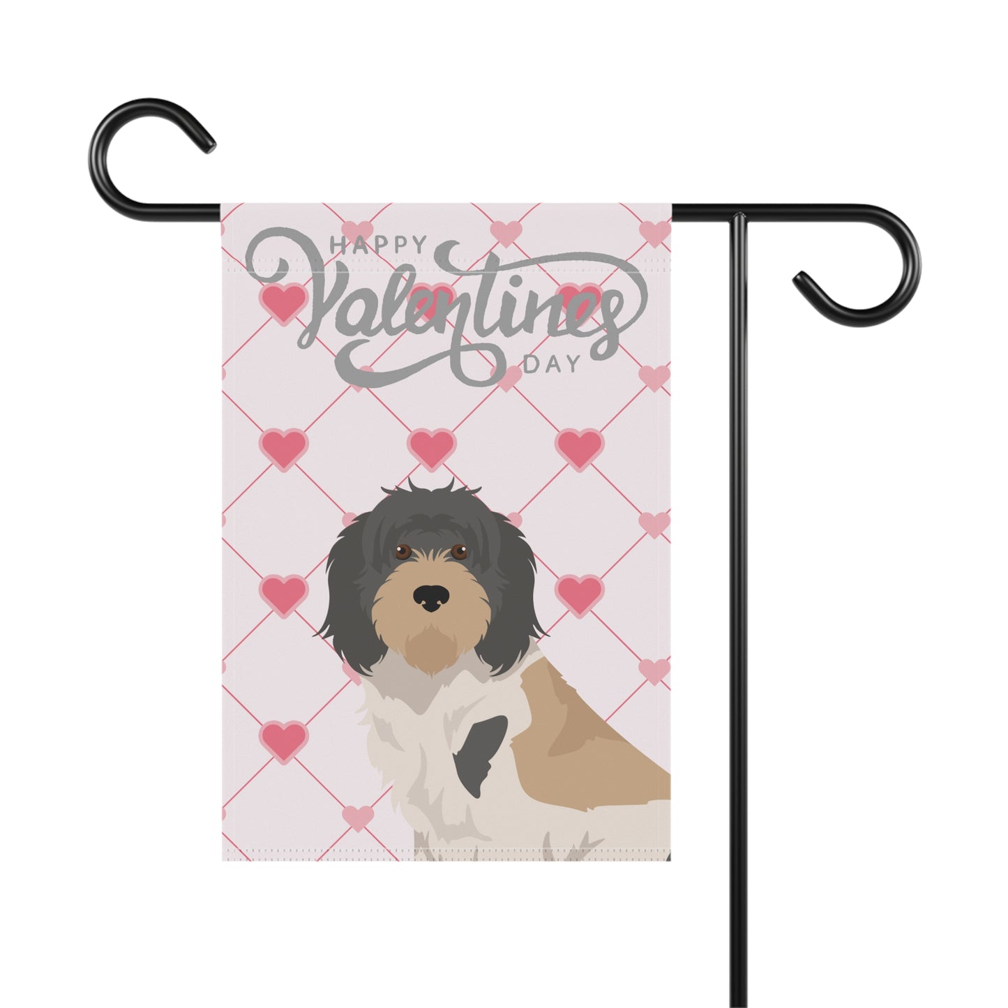 Grand Bassett Griffon Vendeen Dog Valentines Day Garden Flag
