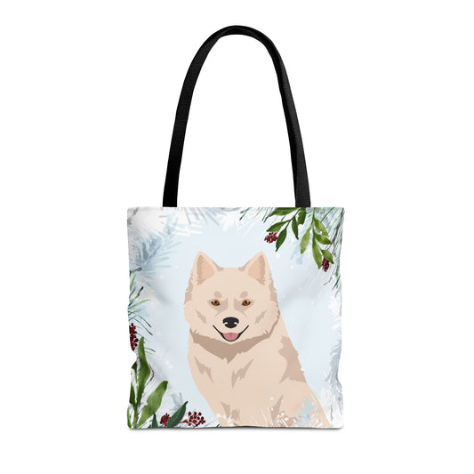 Nenets Herding Laika Dog Christmas Holiday Tote Bag 16x16
