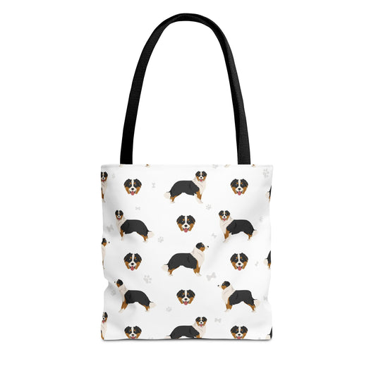 Australian Shepherd Dog Tote Bag, Aussie Dog Mom Gift