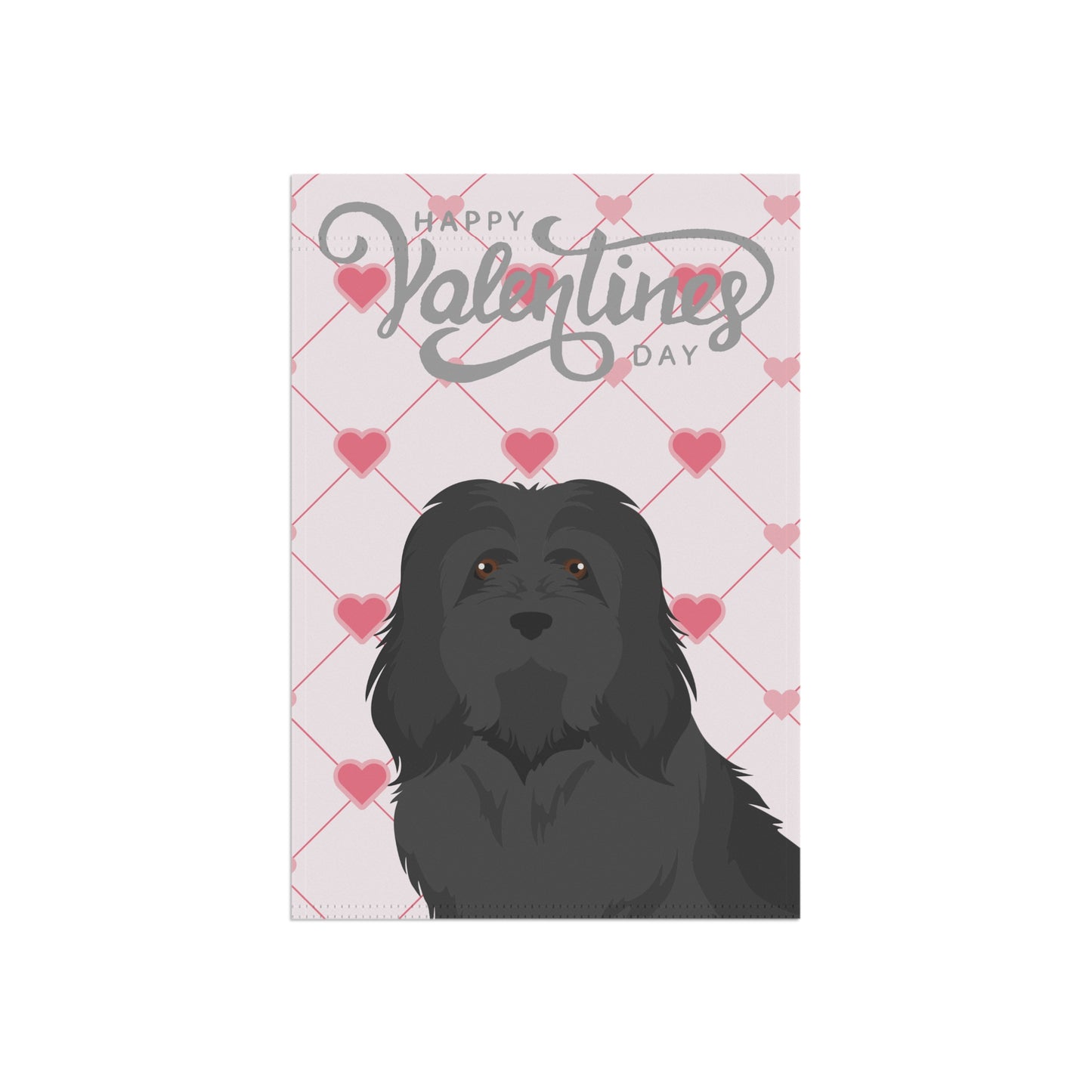 Havanese Dog Valentines Day Garden Flag