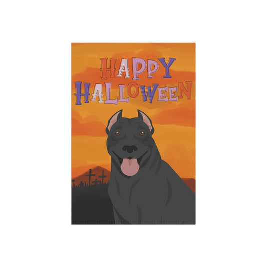 Pit Bull Dog Halloween Garden Flag