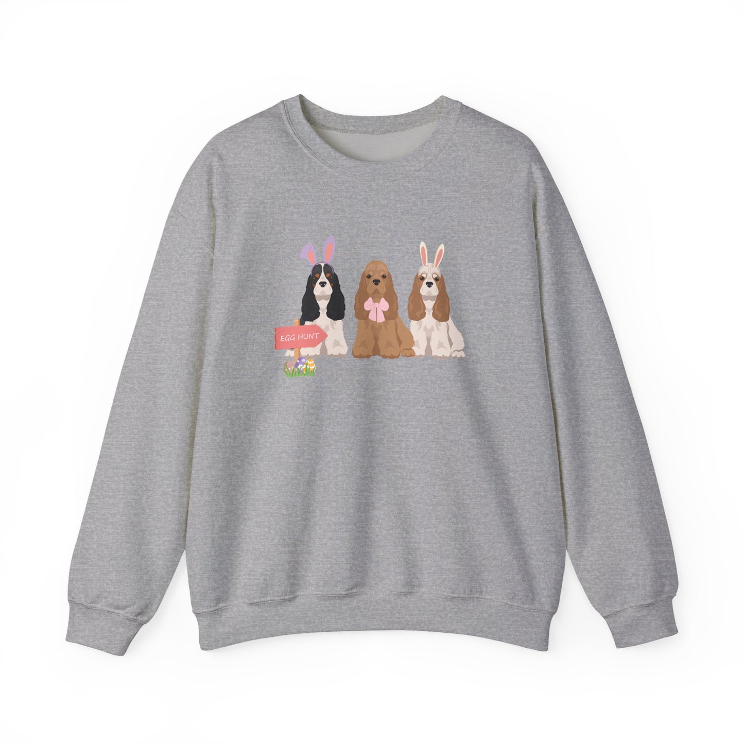 Cocker Spaniel Dog Easter Unisex Heavy Blend Crewneck Sweatshirt,easter, Cute Dog Mom Gift