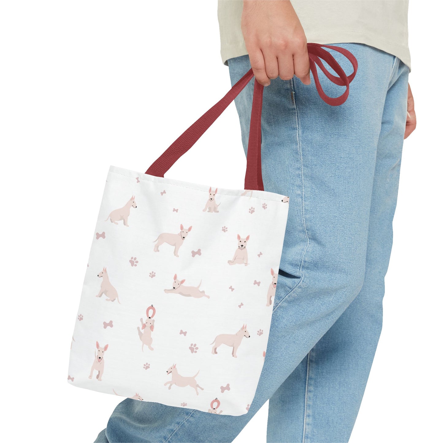 Bull Terrier Dog Tote Bag, Bull Terrier Dog Mom Gift