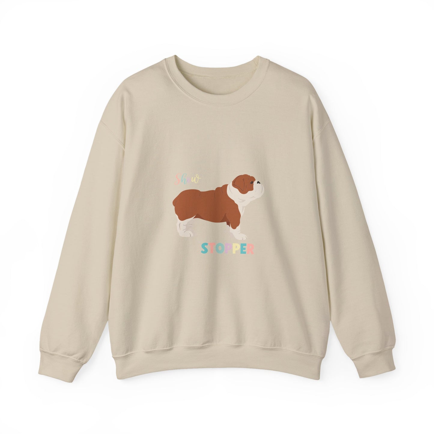 Bulldog Dog Unisex Heavy Blend Crewneck Sweatshirt