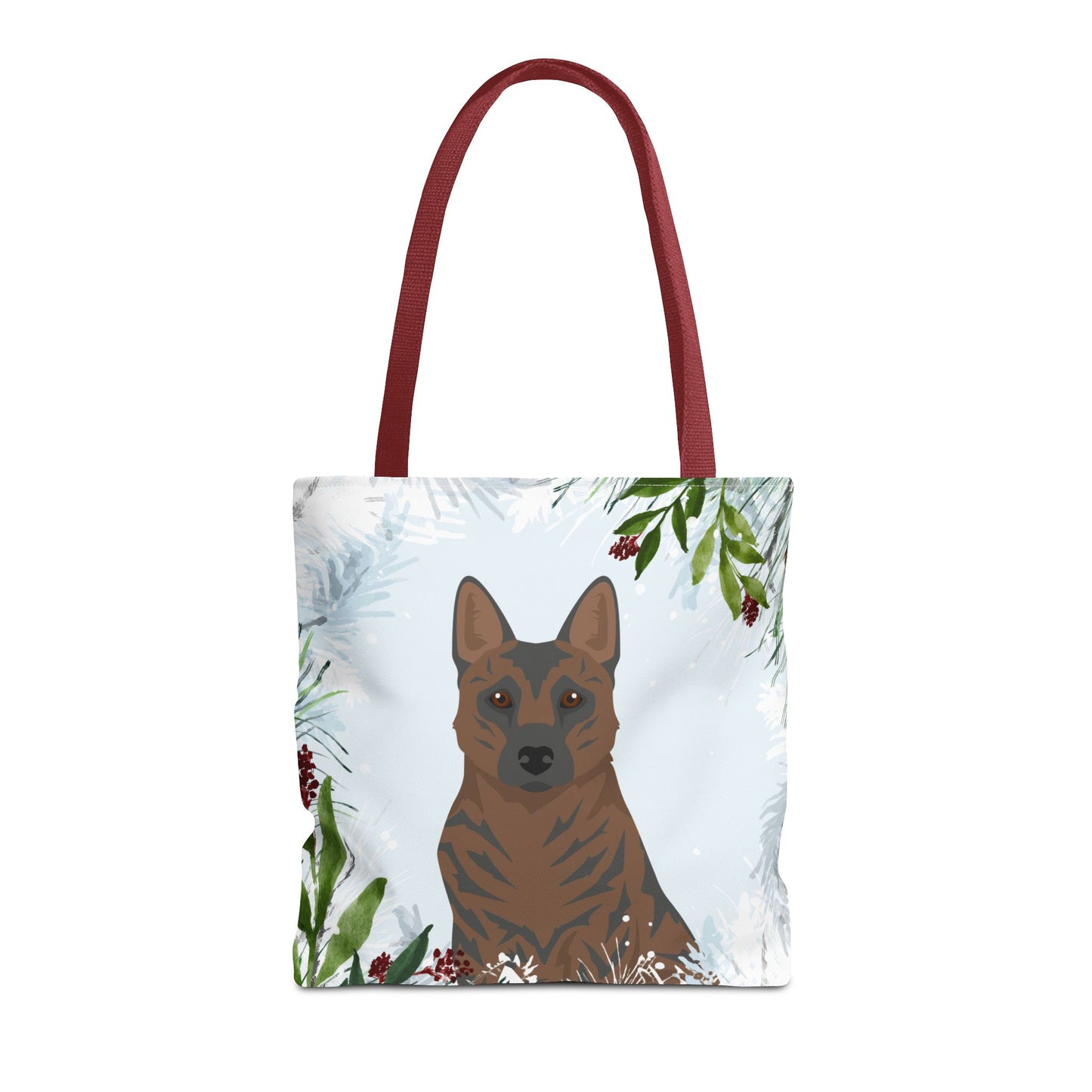 Kai Ken Dog Christmas Holiday Tote Bag 16x16