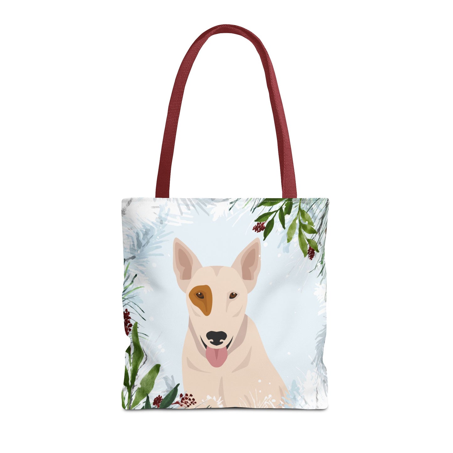 Bull Terrier Dog Christmas Holiday Tote Bag 16x16