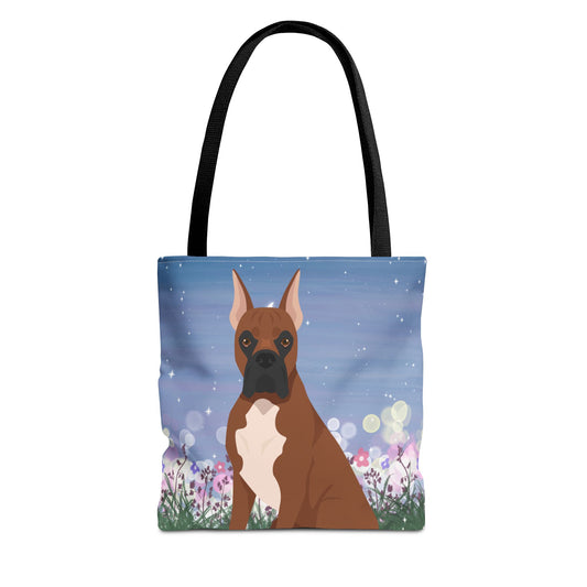 Boxer Dog Tote Bag 13x13