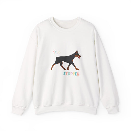 Doberman Pinscher Dog Unisex Heavy Blend Crewneck Sweatshirt