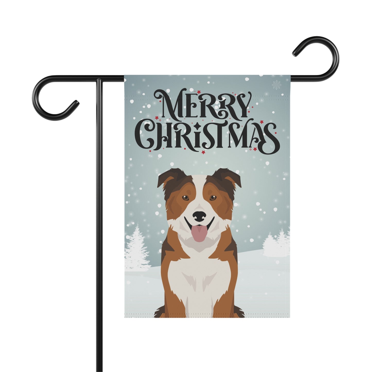 Border Collie Dog Garden Flag
