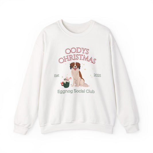Kooikerhondje Dog Christmas Social Club Unisex Heavy Blend Crewneck Sweatshirt Custom Name