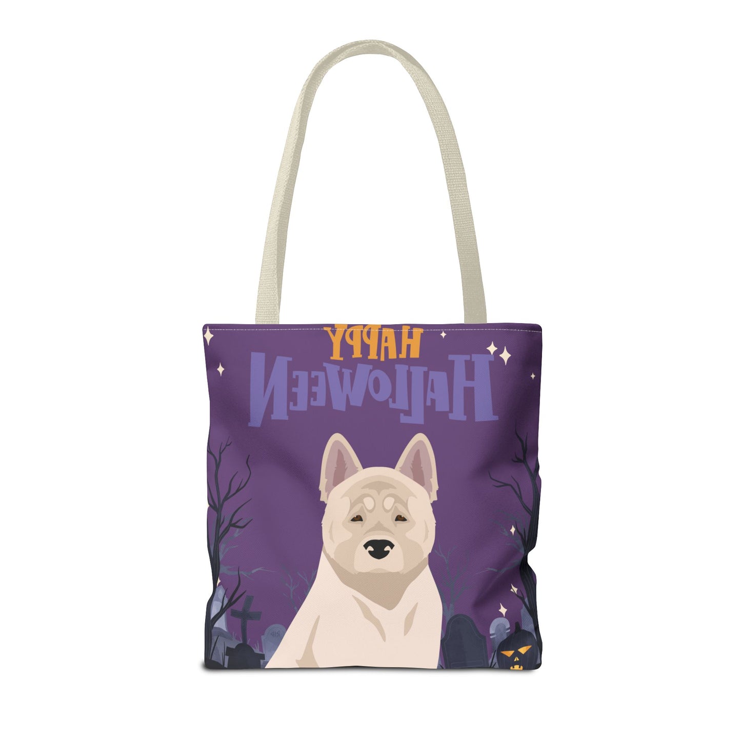 American Akita Dog Happy Halloween Tote Bag 16x16