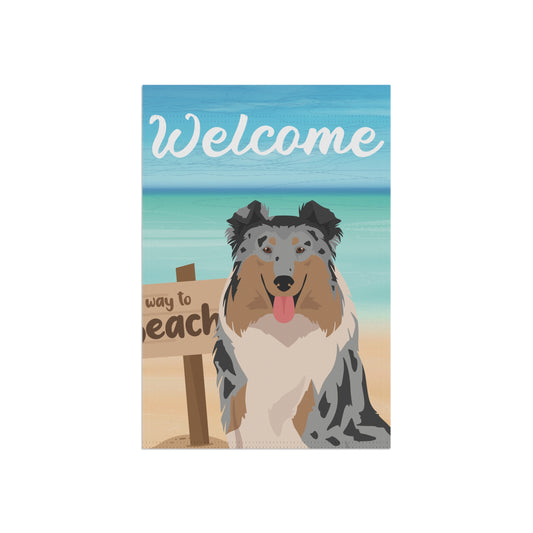 Collie  Dog Garden Flag