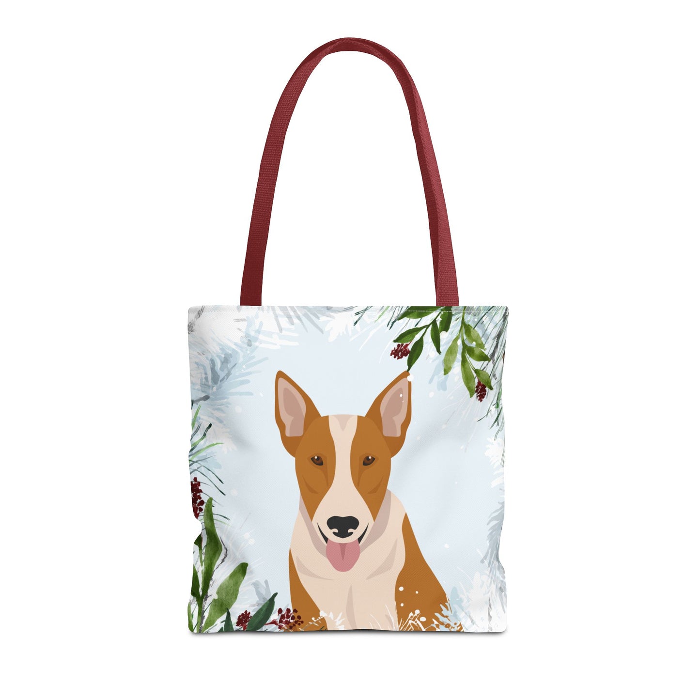 Bull Terrier Dog Christmas Holiday Tote Bag 16x16