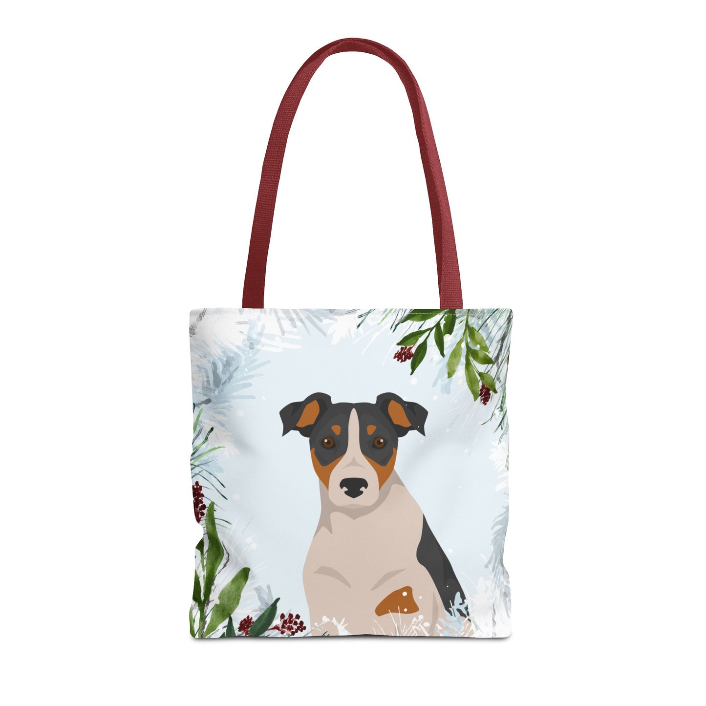 Parson Russell Terrier Dog Christmas Holiday Tote Bag 16x16