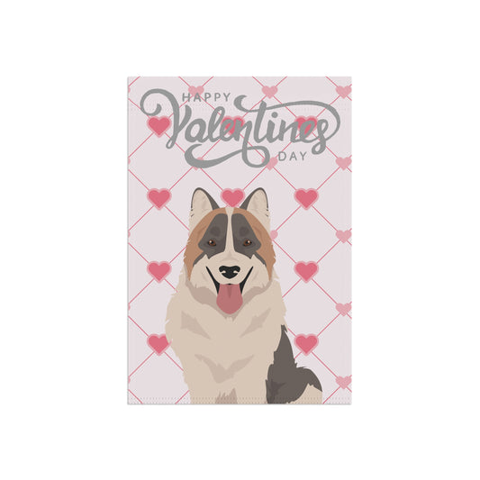 Thai Bangkaew Dog Valentines Day Garden Flag