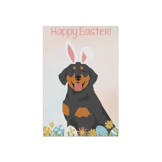 Hovawart Dog Happy Easter Garden Flag