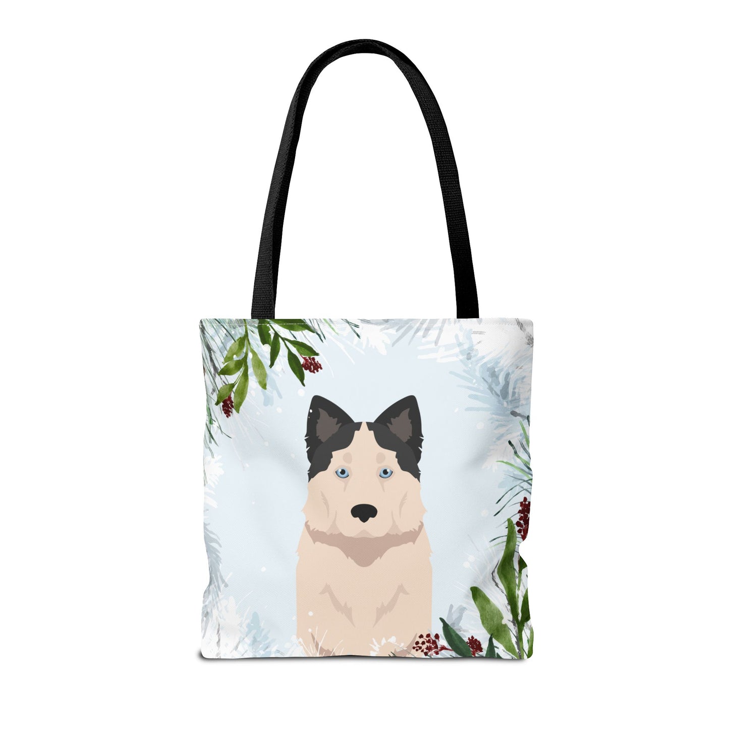 Yakutian Laika Dog Christmas Holiday Tote Bag 16x16